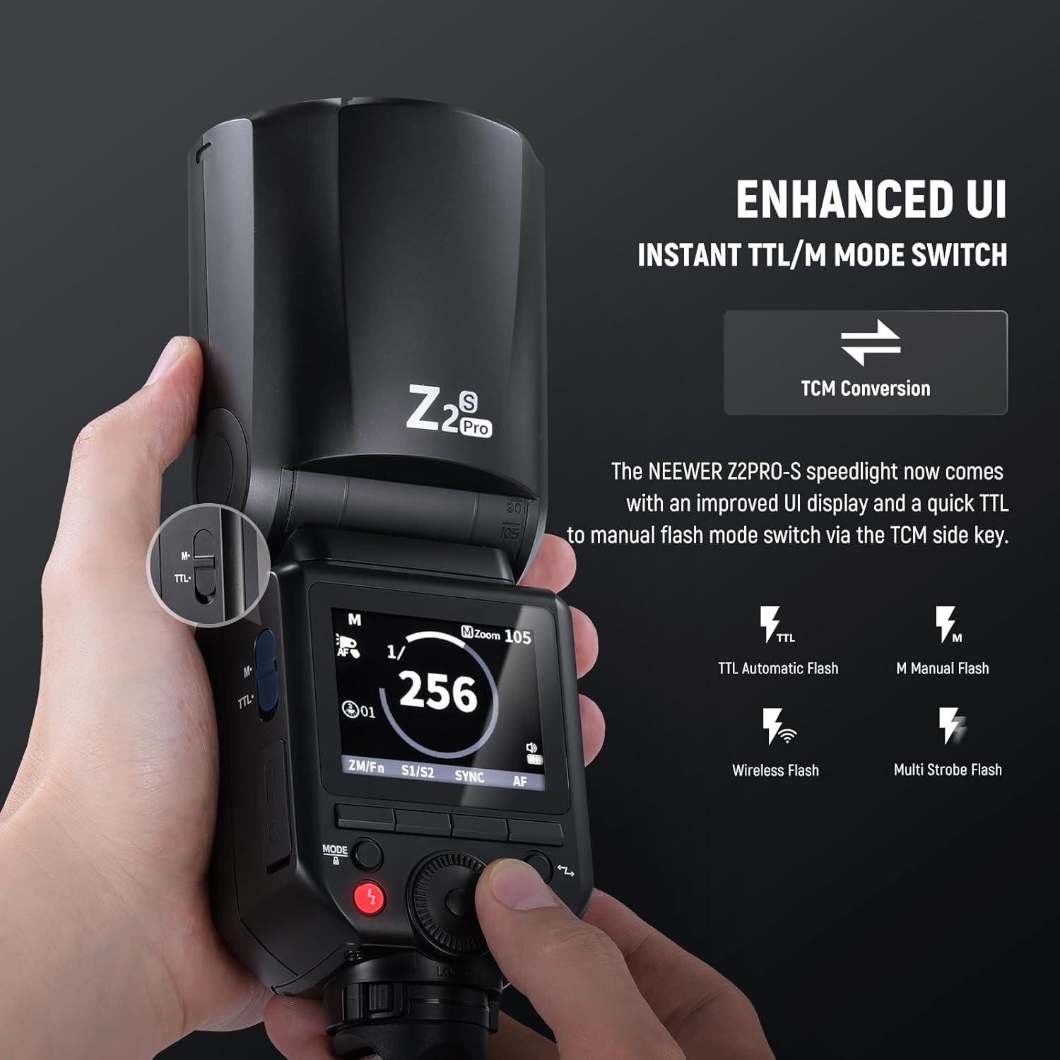 Thumbnail 3 de NEEWER Z2PRO-S 76 W TTL-2,4G-Speedlite