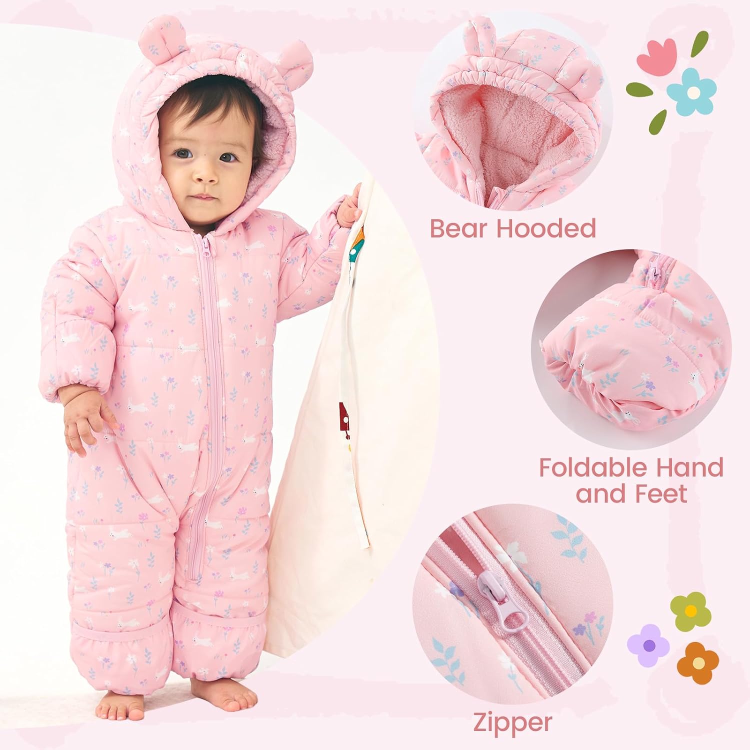 Detalle 2 de WYTbaby Baby Snowsuit 3-24 months