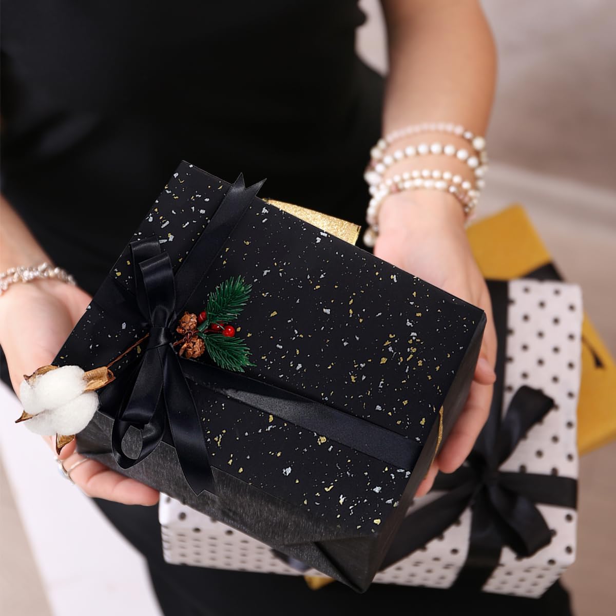 Thumbnail 5 de HBell black wrapping paper roll 43cm