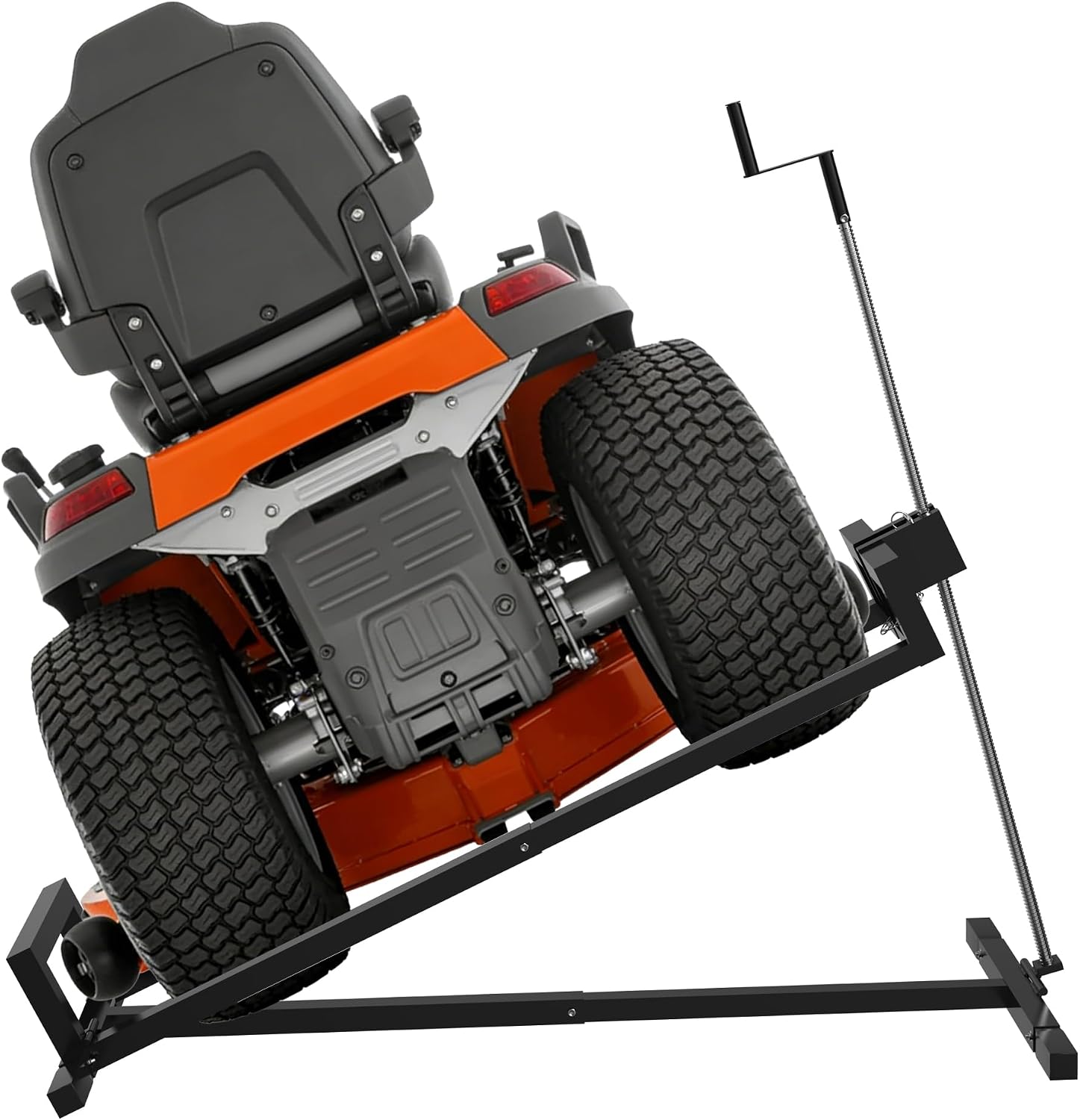Detalle de LZQ LZQ-(YY10138BK) Lawn Tractor Lift, Steel, 400 kg Capacity, 5–60 cm Height