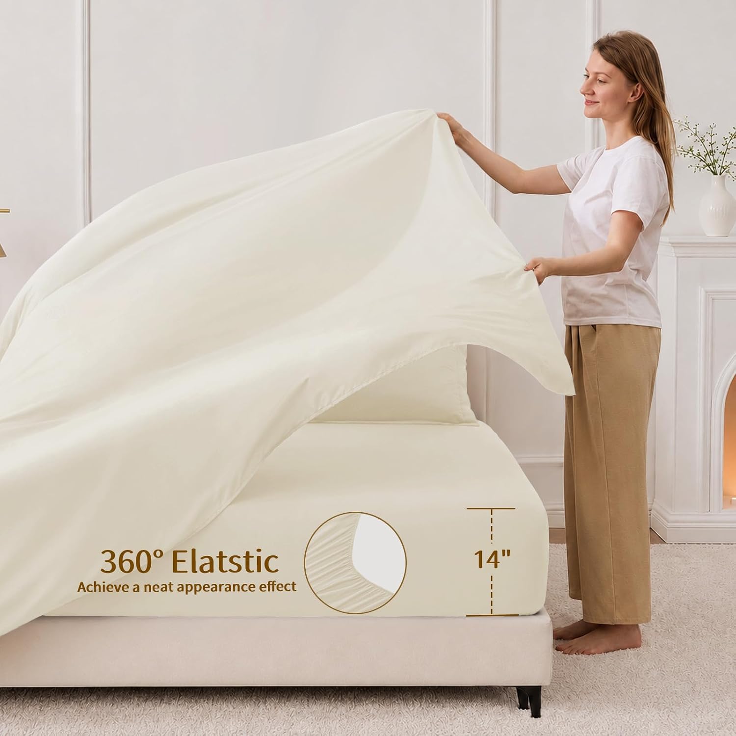 Detalle 2 de FUANNA Queen Comforter Set, 7-Piece