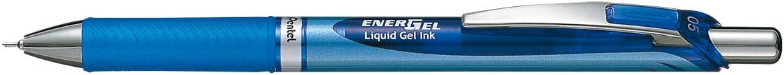 Detalle 2 de Pentel Energel XM Click BLN75 0,5 mm blu (4 pezzi) – scrittura liscia e asciutta