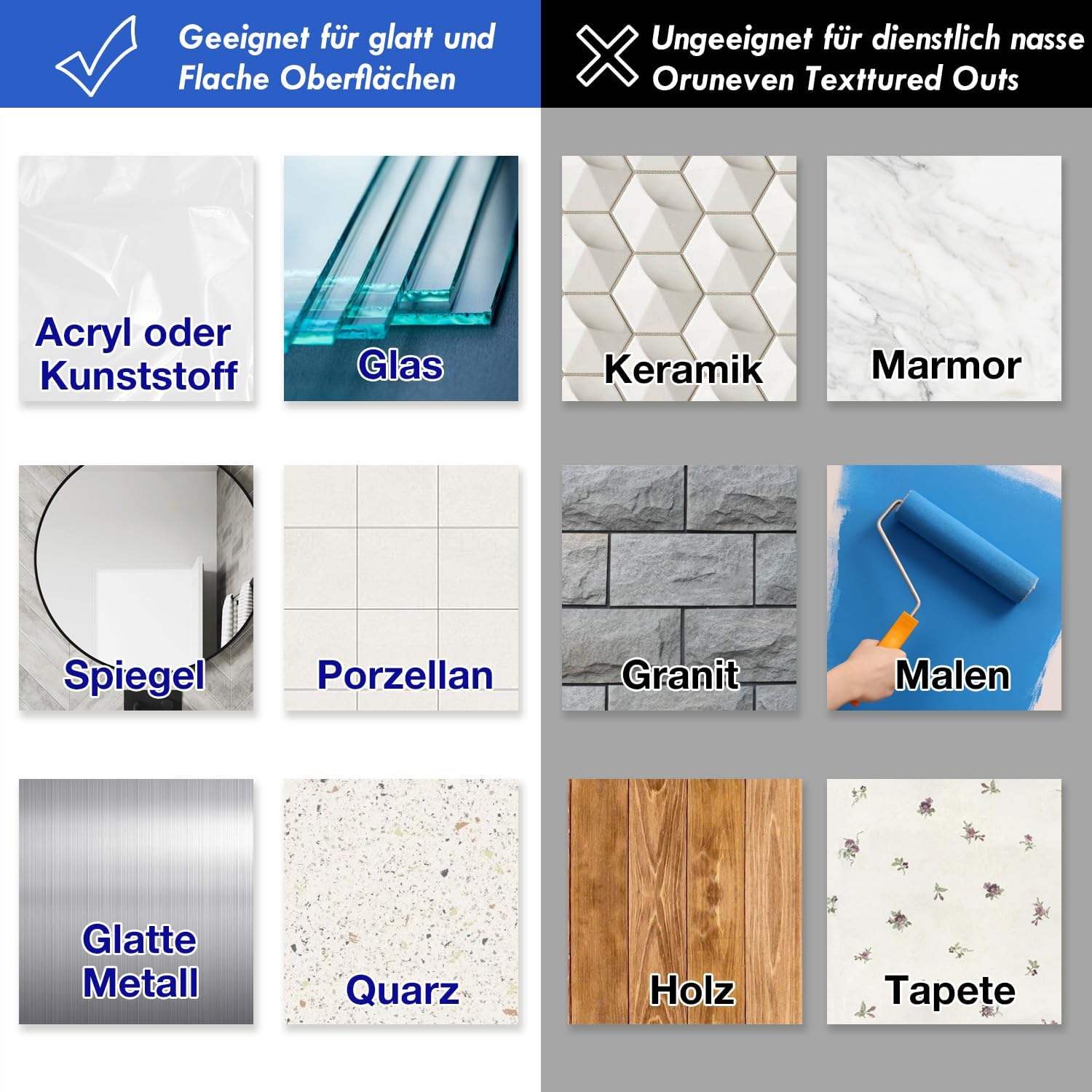 Thumbnail 5 de ZUNTO Handtuchhalter ohne Bohren (4er Set) aus Edelstahl mit Saugnapf-Haken – flexibel, verstellbar, rückstandsfrei