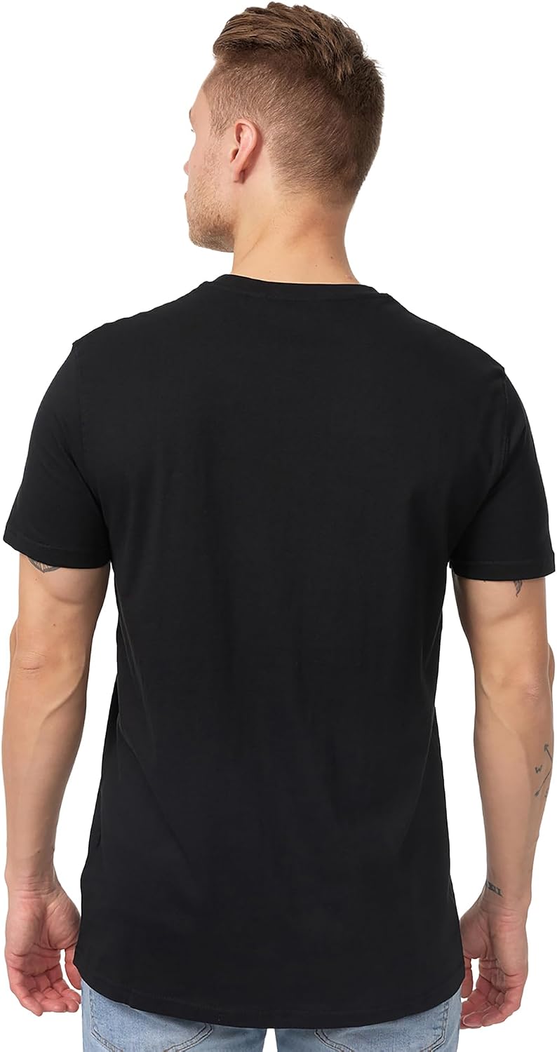 Detalle de Lonsdale Slim Fit Original långärmad T-shirt med flocktryck på bröstet