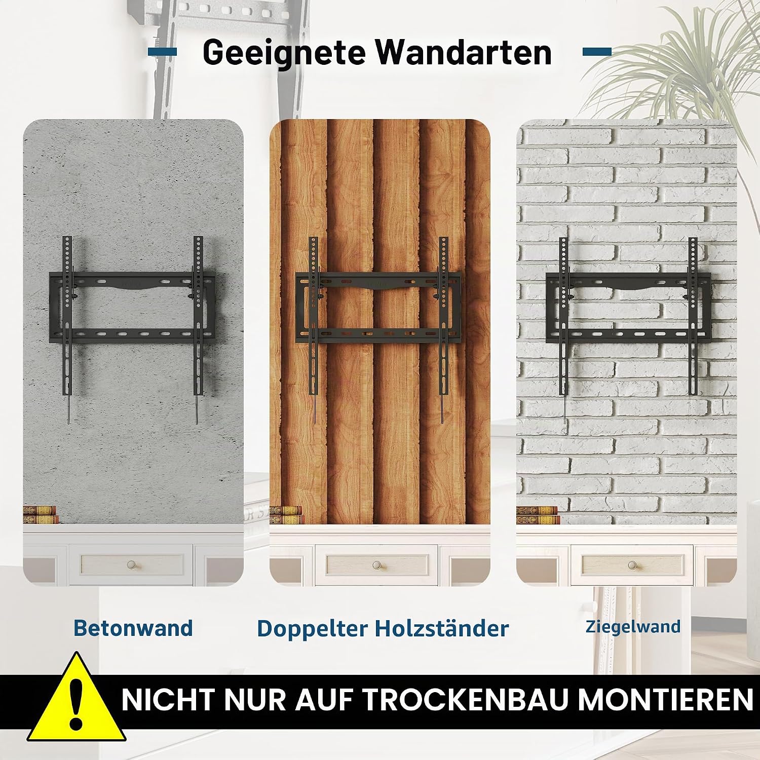 Thumbnail 5 de BONTEC TV Wandhalterung 26–65 Zoll
