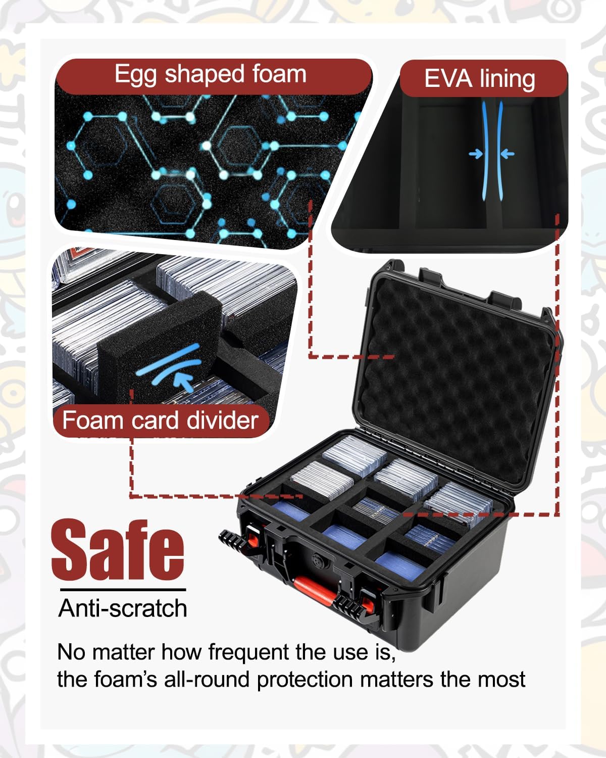 Detalle 2 de QINGUANG Graded Card Storage Box 14.06
