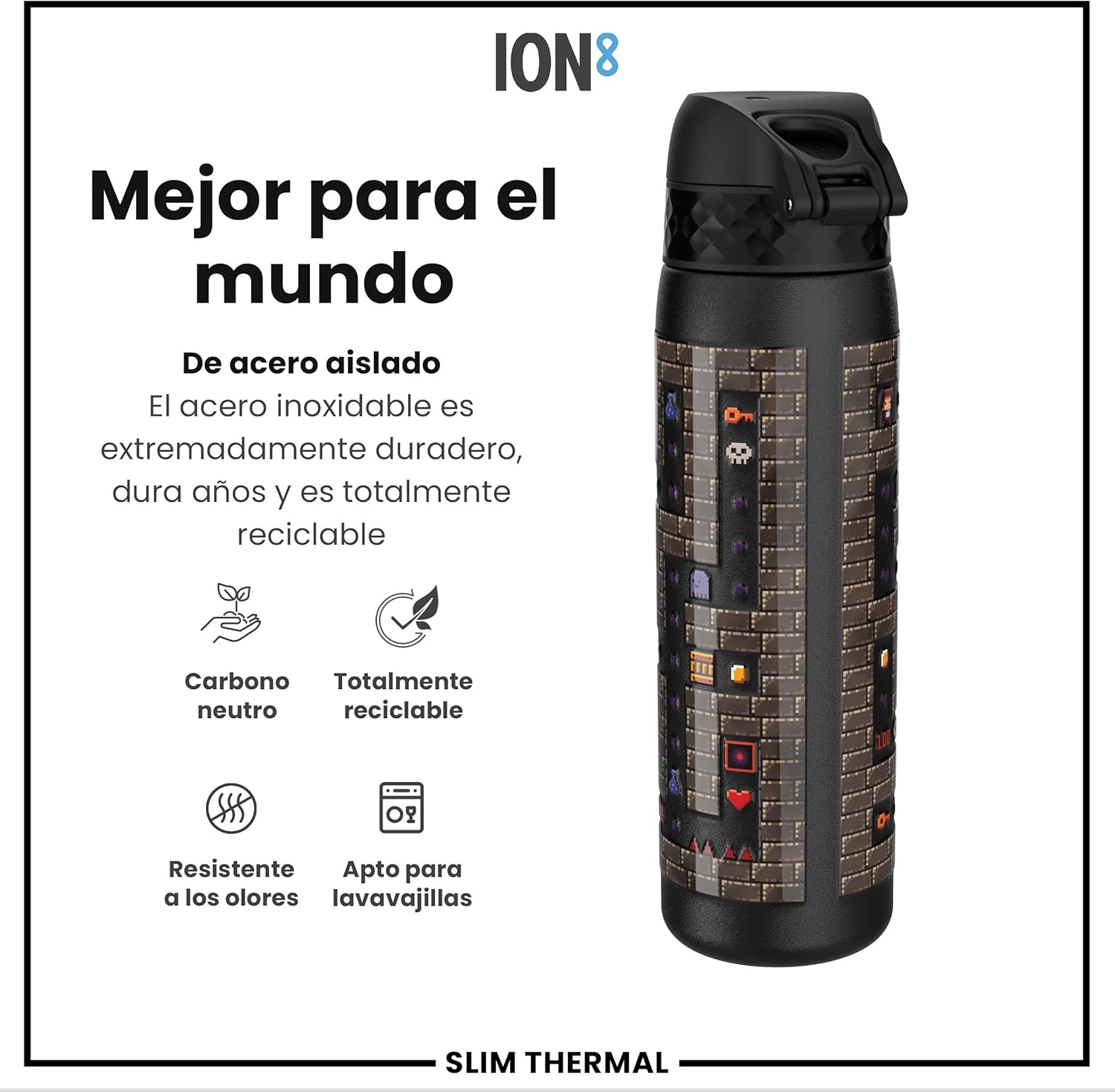 Thumbnail 4 de ION8 Botella Agua Inoxidable Térmica 500ml 🚰 A prueba de fugas