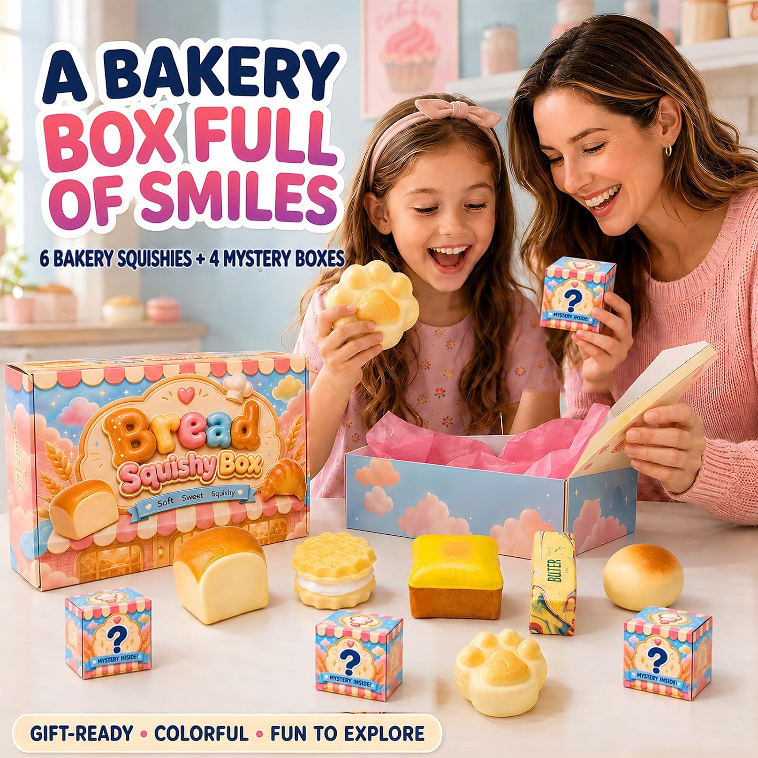 Detalle de Bread Squishy Toys 10-Pack