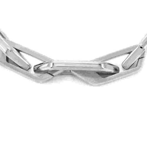Detalle de Diesel Pulsera de hombre en acero inoxidable tono plateado con cierre de langosta