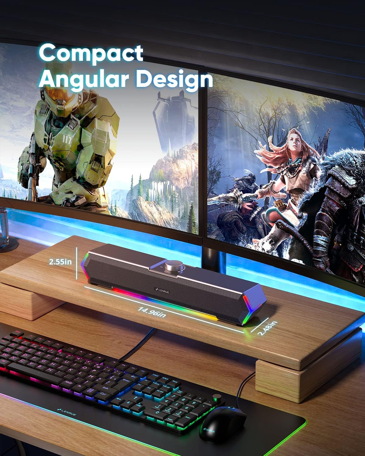 Thumbnail 3 de LENRUE G11 Desktop Speakers