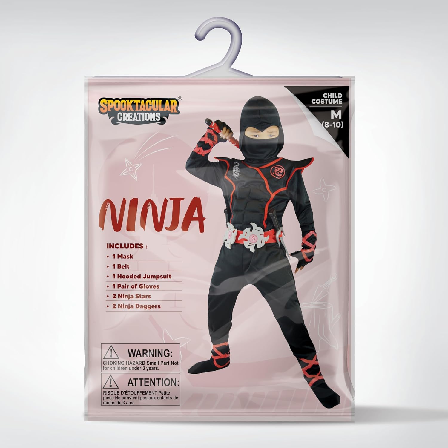 Thumbnail 6 de Spooktacular Creations Jungen Ninja Kostüm L 🎭
