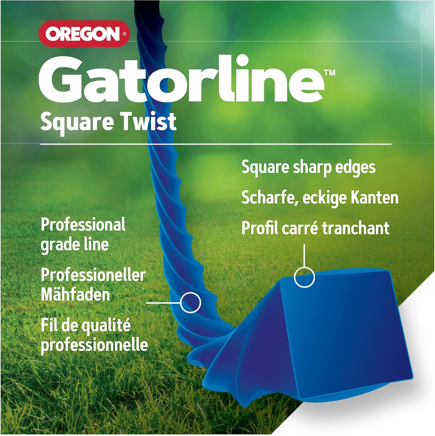 Detalle de Oregon 3-Pack Replacement Bosch Strimmer Spool & Line for EasyGrassCut – 1.65mm Gatorline Square Twist
