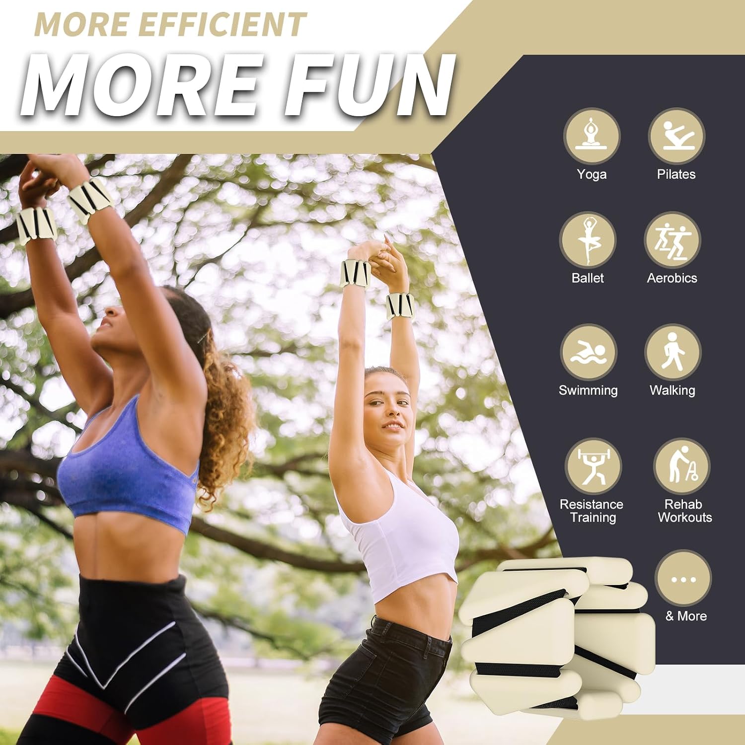 Thumbnail 5 de Wrist & Ankle Weights 1lb set