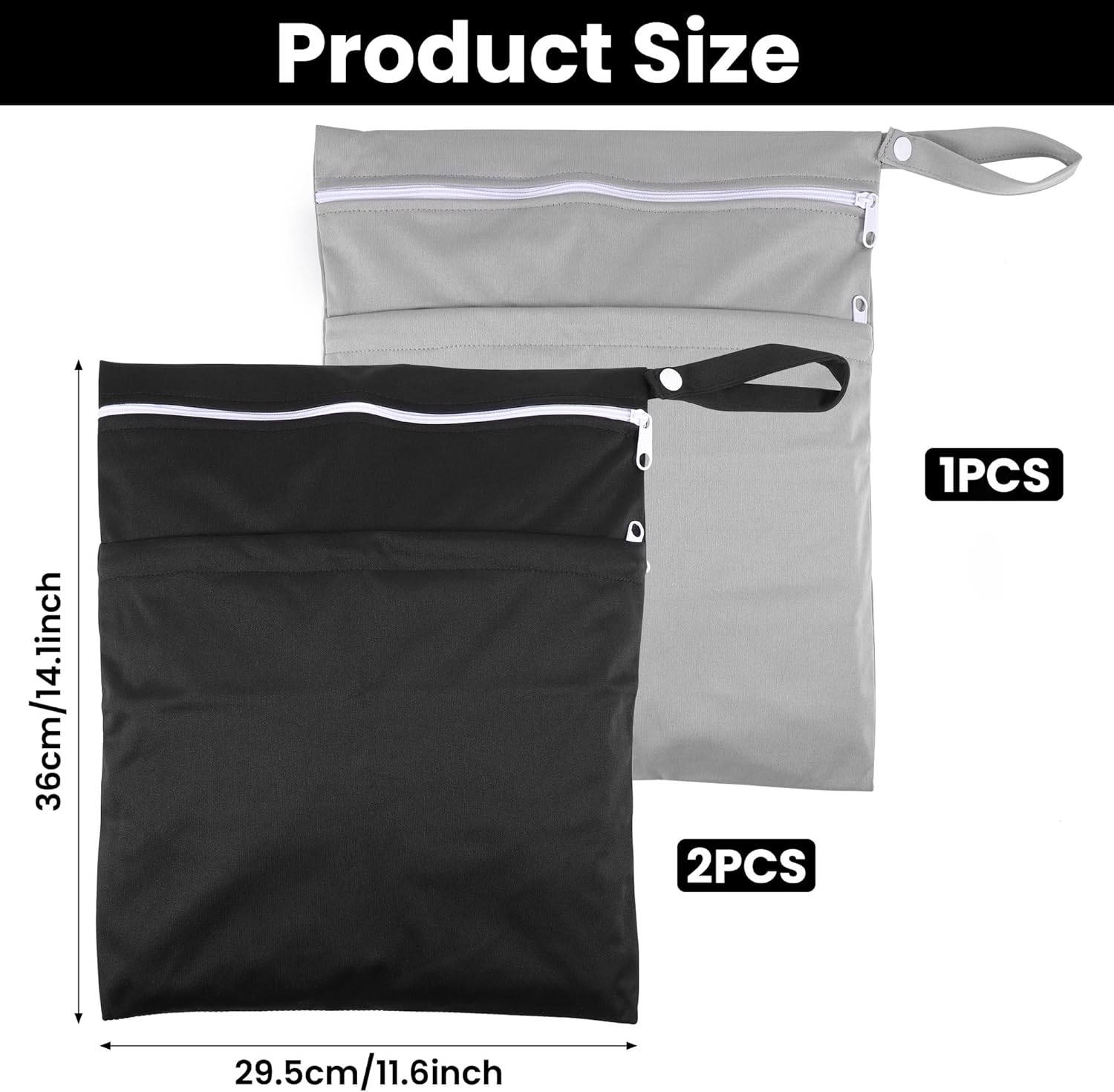 Thumbnail 6 de Zocipro 3Pcs wet bag 36x30cm for travel