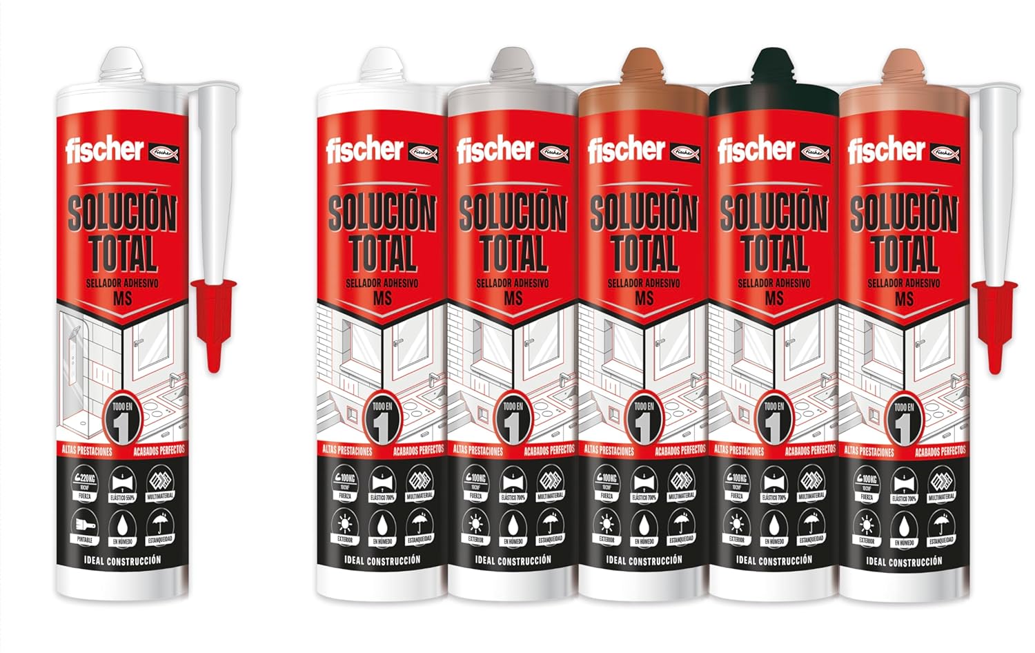 Detalle 2 de fischer Solución Total Blanco 290 ml, alta elasticidad 🎨