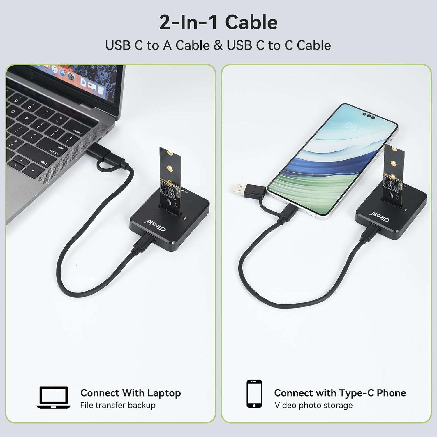 Thumbnail 4 de OTraki Docking Station M.2 NVMe & SATA 10Gbps