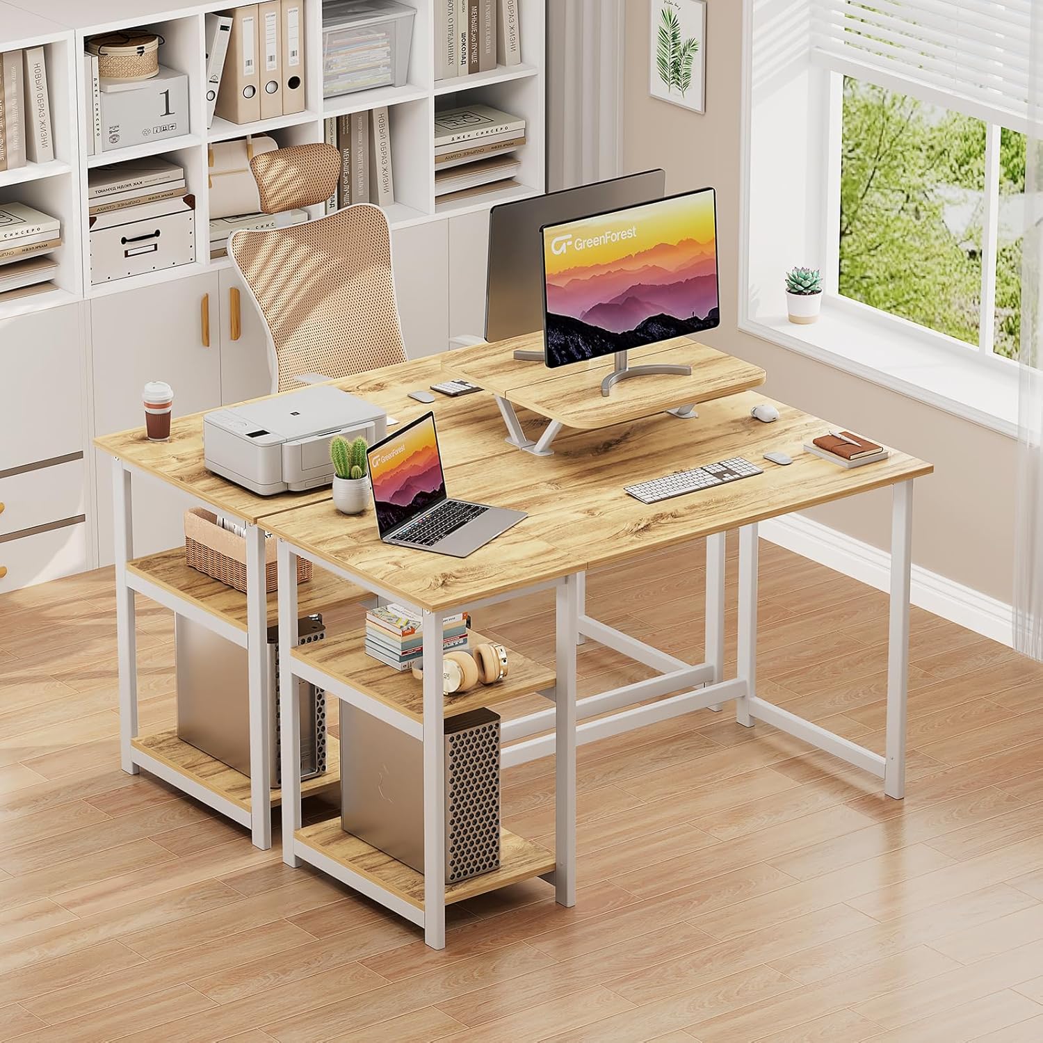 Thumbnail 4 de GreenForest Office Desk 100 cm computer desk