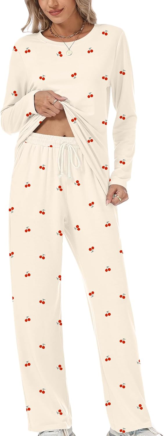 Detalle de Rapbin Schlafanzug Damen Lang Pyjama Set