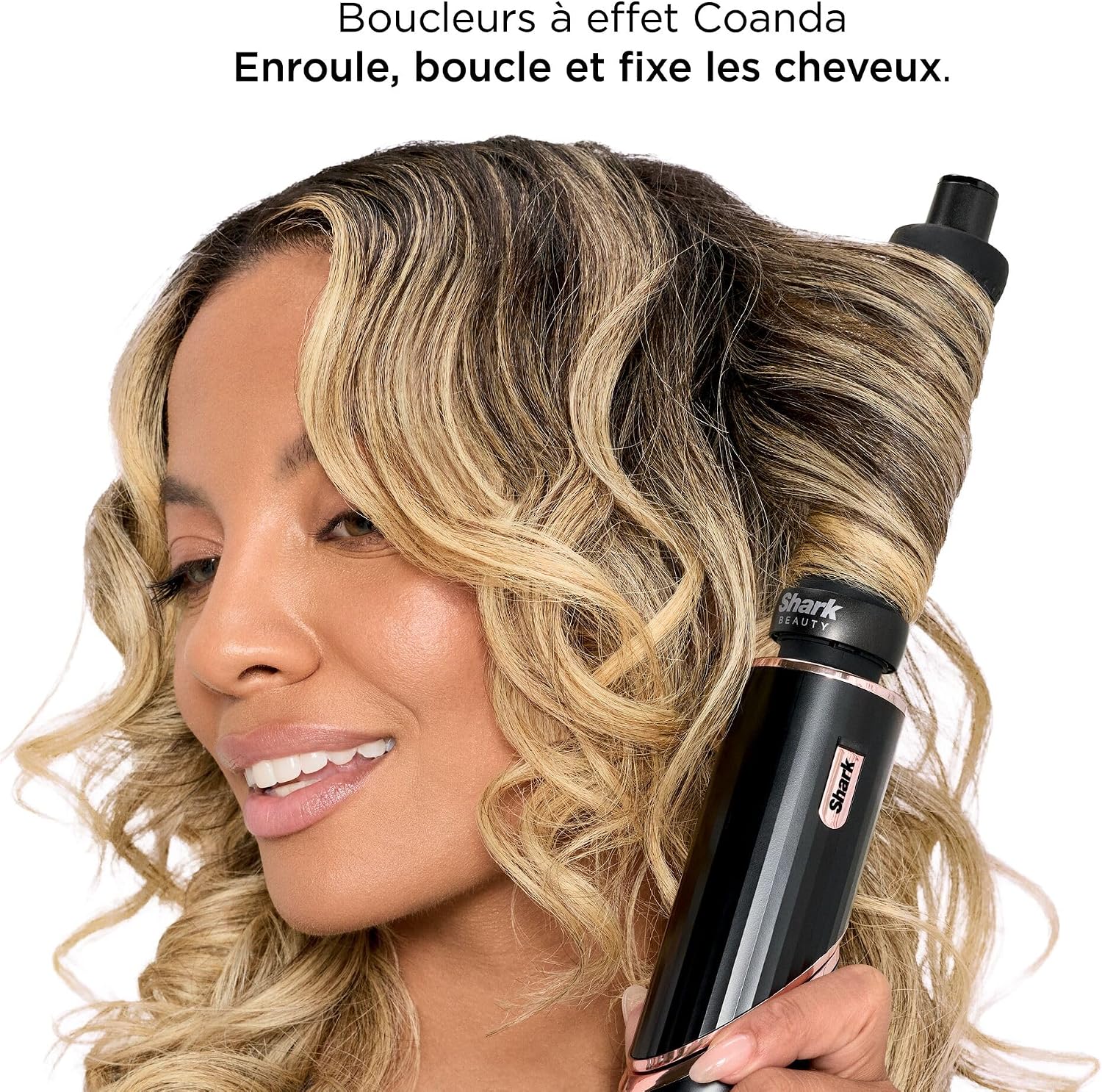 Detalle de Shark FlexStyle Air Styler & sèche-cheveux avec boucleurs auto-wrap, brosse ovale et concentrateur