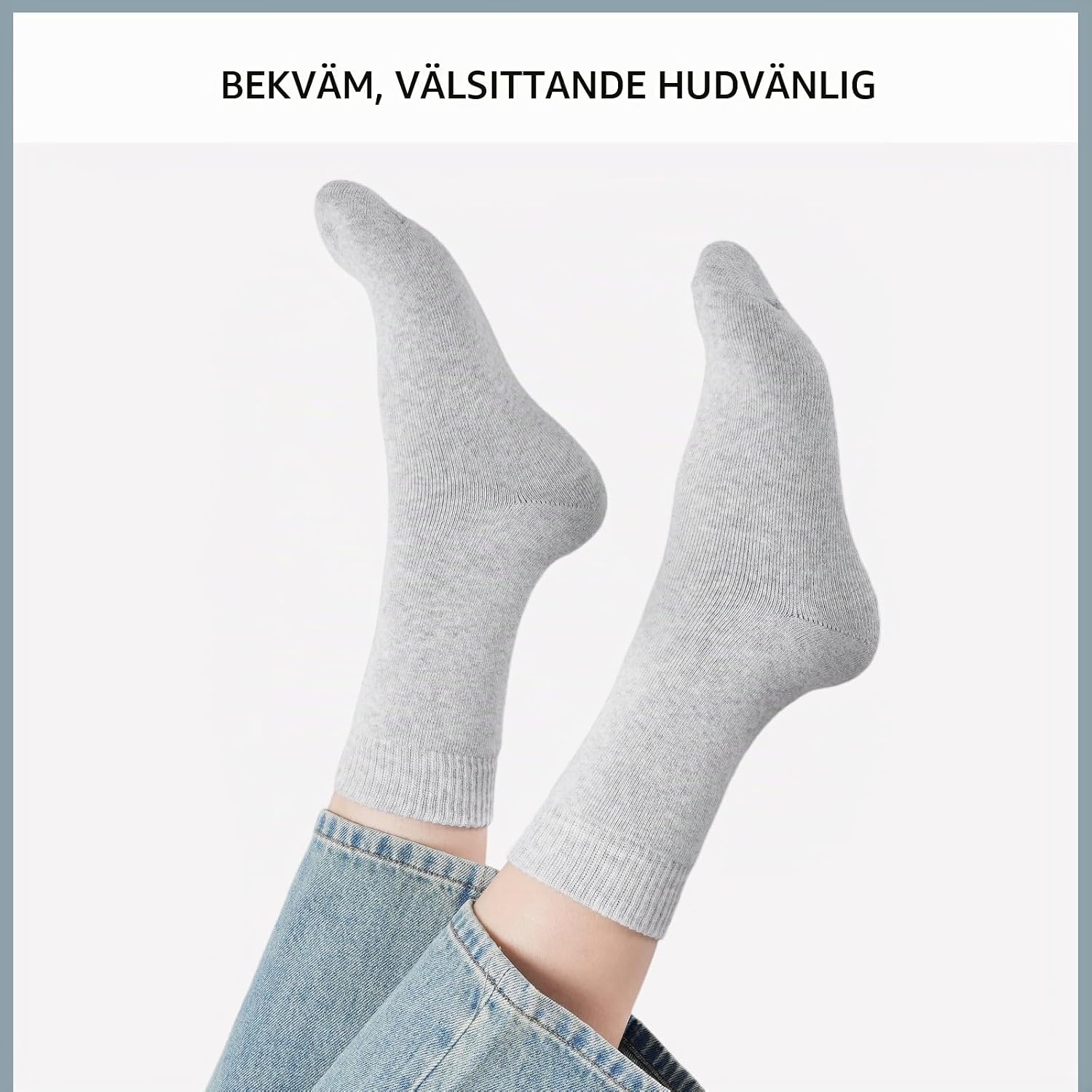 Detalle 1 de inaWarm thermostrumpor för dam i frotté, kammad bomull, 6 par