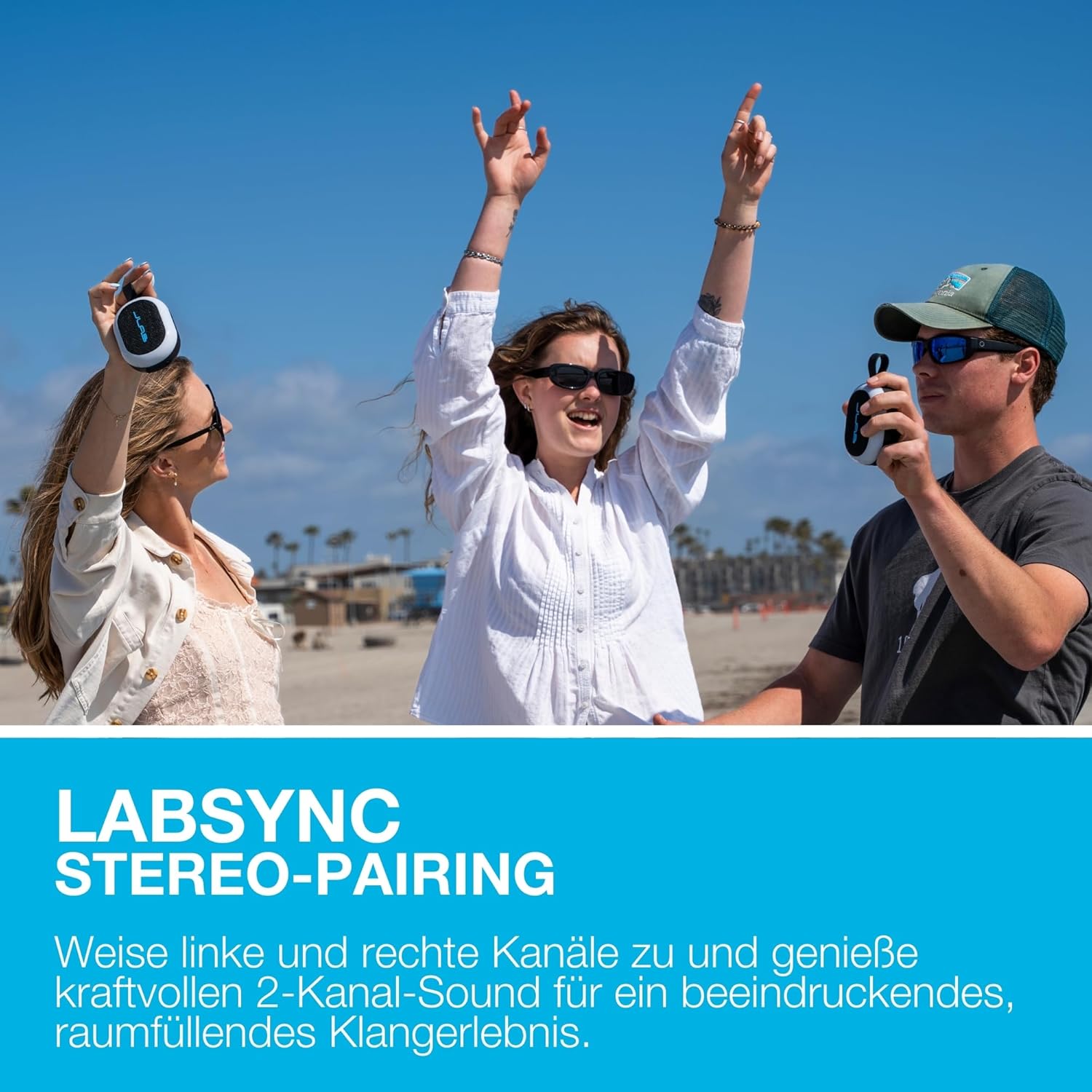 Thumbnail 4 de JLab Pop Party Bluetooth-Lautsprecher 5W