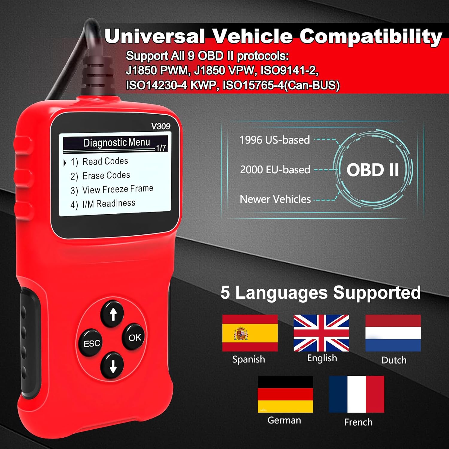 Thumbnail 4 de RICOKEY V309 OBD2 Car Scanner