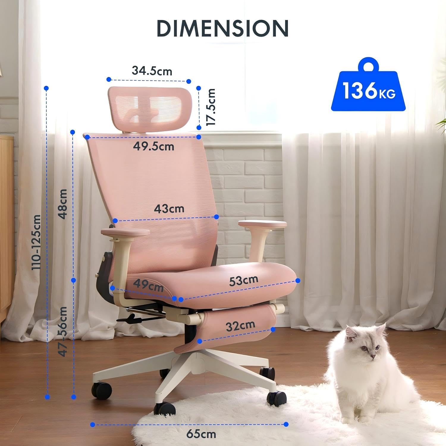 Thumbnail 1 de FLEXISPOT Foldex Ergonomic Office Chair