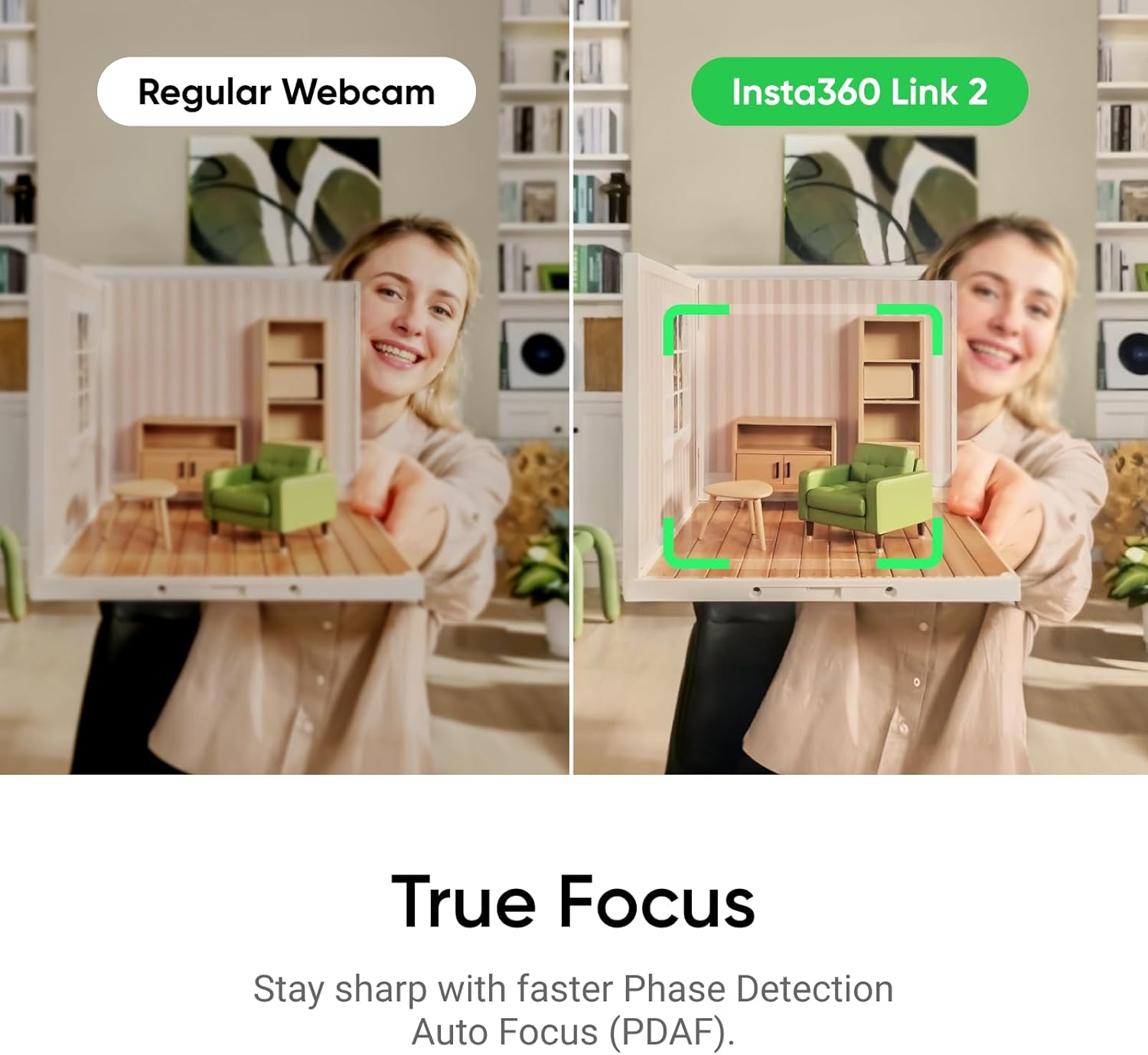 Thumbnail 5 de Insta360 Link 2 Black Tripod Bundle PTZ 4K webcam with AI tracking, HDR and gesture control