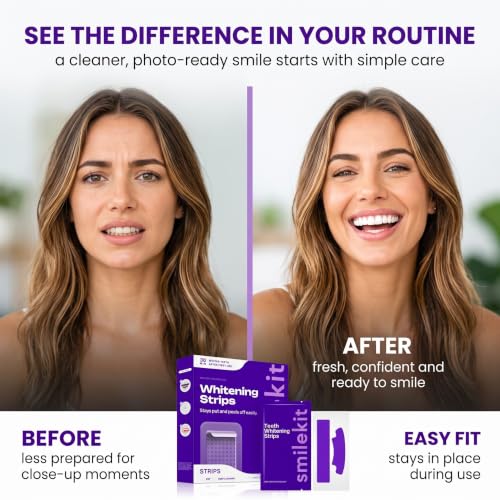 Thumbnail 3 de Fezf 14 Paia Strisce Sbiancanti Dei Denti Viola – Formula Delicata con PAP, Senza Perossido