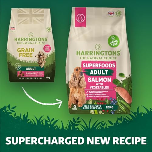 Thumbnail 8 de Harringtons Superfoods Dry Adult Dog Food Salmon & Veg 12kg