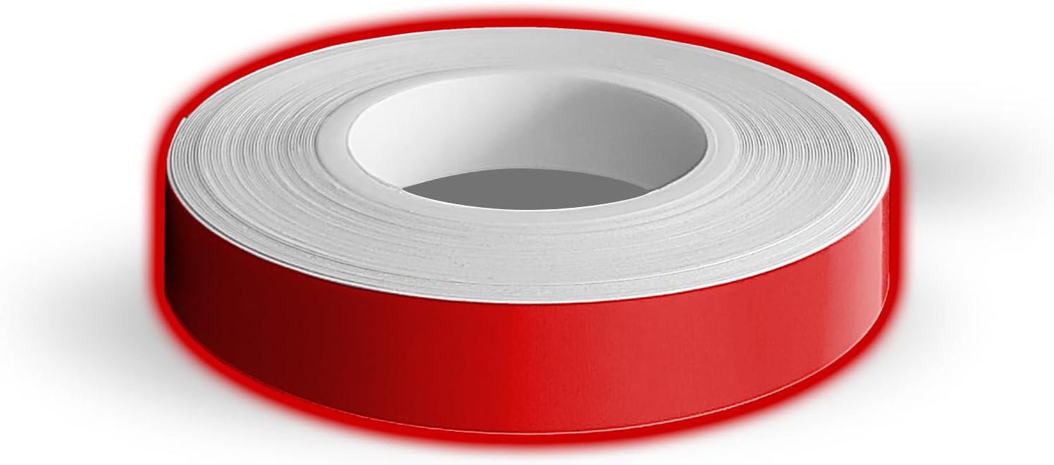 Detalle de 4R Quattroerre.it 10272 Strisce Rifrangenti per Cerchi Moto, Rosso 9 mm x 6 mt