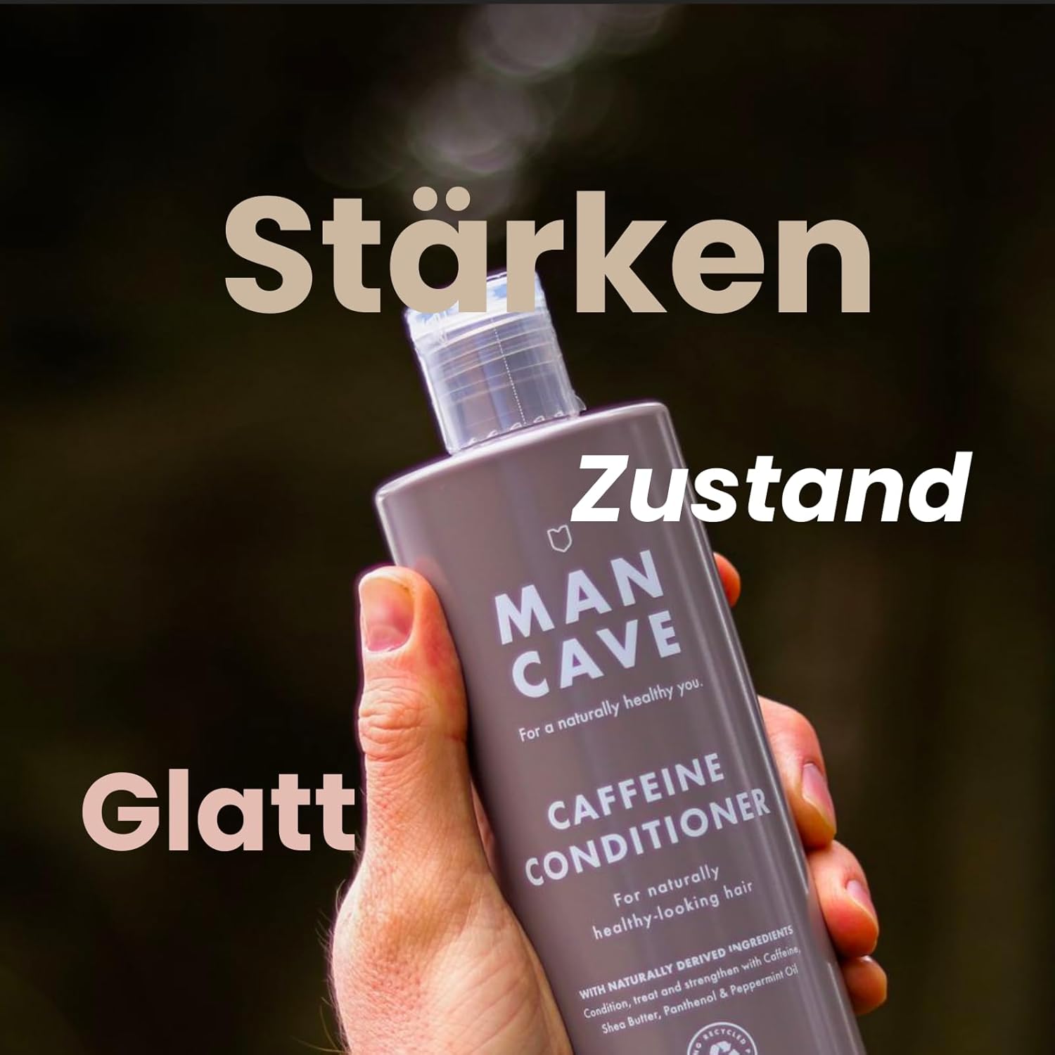 Detalle de ManCave Conditioner Haar Männer Koffein 500 ml für Haarwachstum