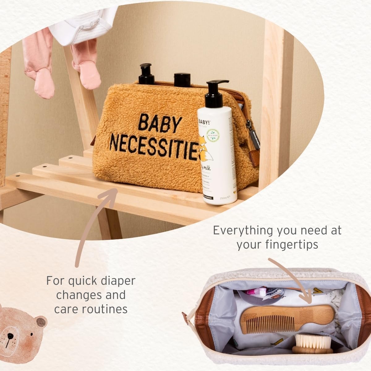 Thumbnail 3 de CHILDHOME – Trousse de toilette bébé/enfant déperlante Pochette Toilette Leopard