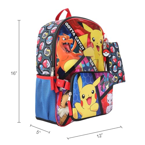 Detalle de BIOWORLD Boys Youth Five-Piece Backpack Set (Little Kid/Big Kid) with All-Over Print