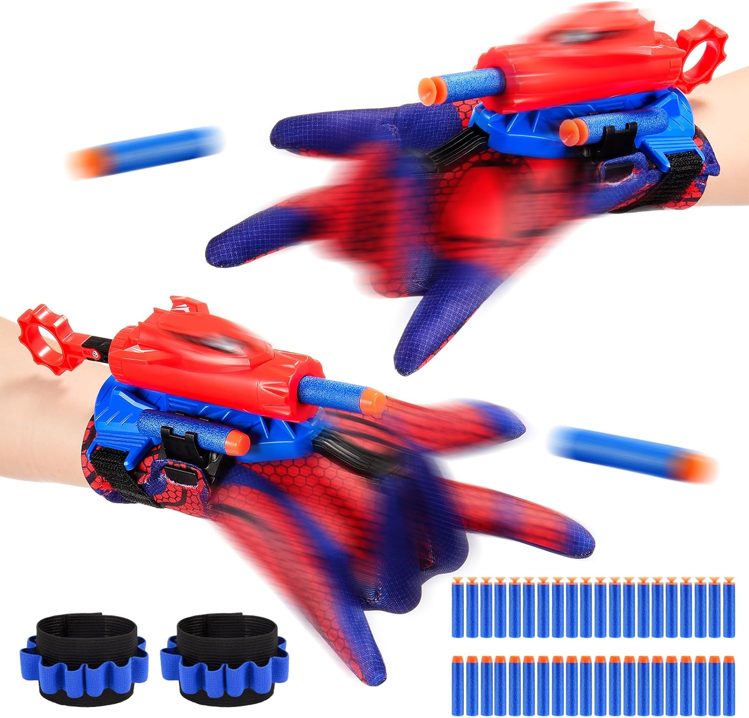 Braxel Jouet Lanceur d’araignée réglable (lot de 2) pour garçons de 3 à 7 ans