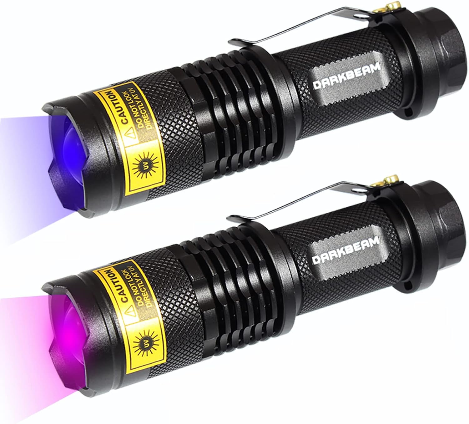 Detalle de DARKBEAM UV Torch 365nm & 395nm Light: Dual-Wavelength Mini Handheld UV Flashlight