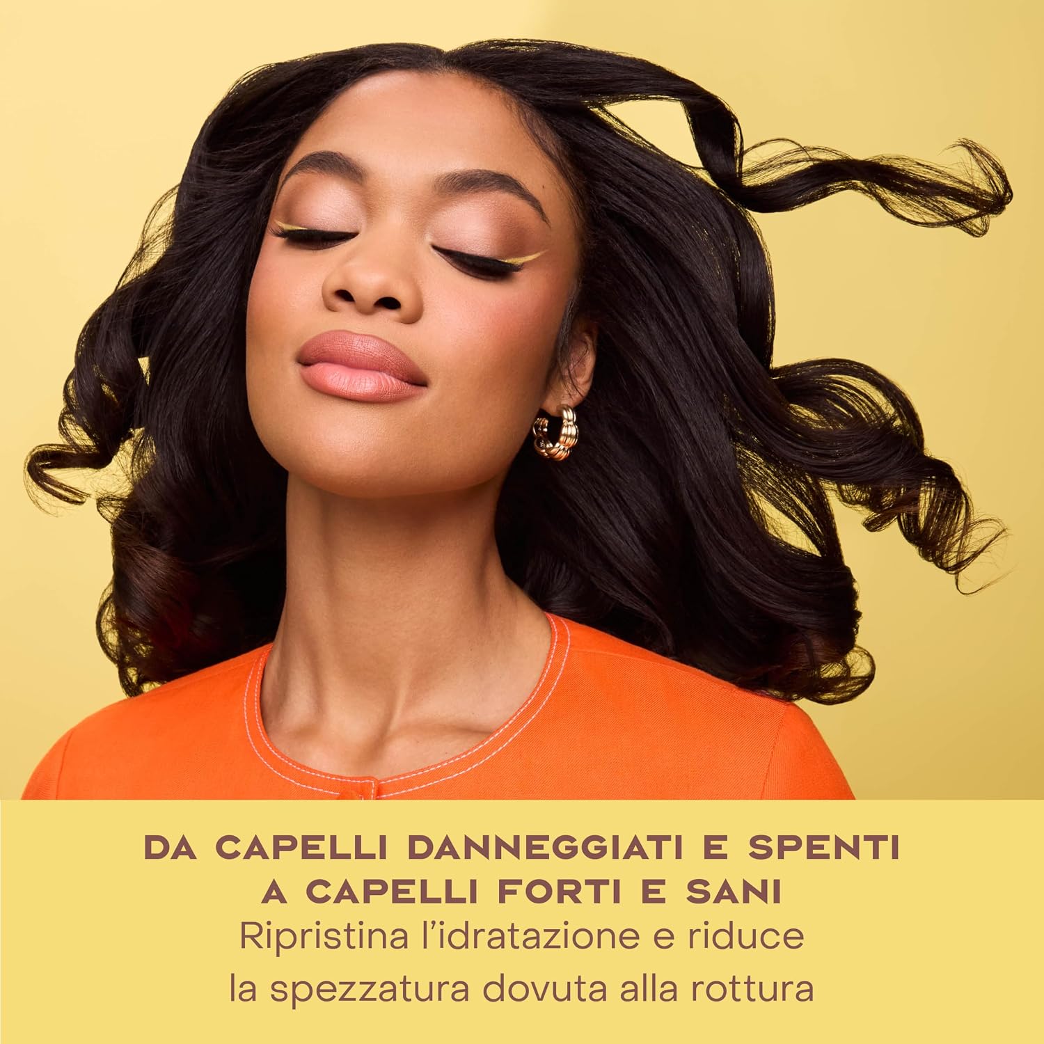 Detalle 2 de SheaMoisture Maschera Strengthen & Restore (355 ml) per capelli trattati, sfibrati e ricci
