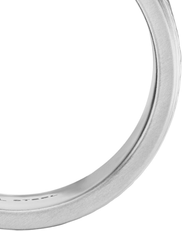 Thumbnail 4 de Fossil Anello a fascia da uomo in acciaio inossidabile – finitura combo