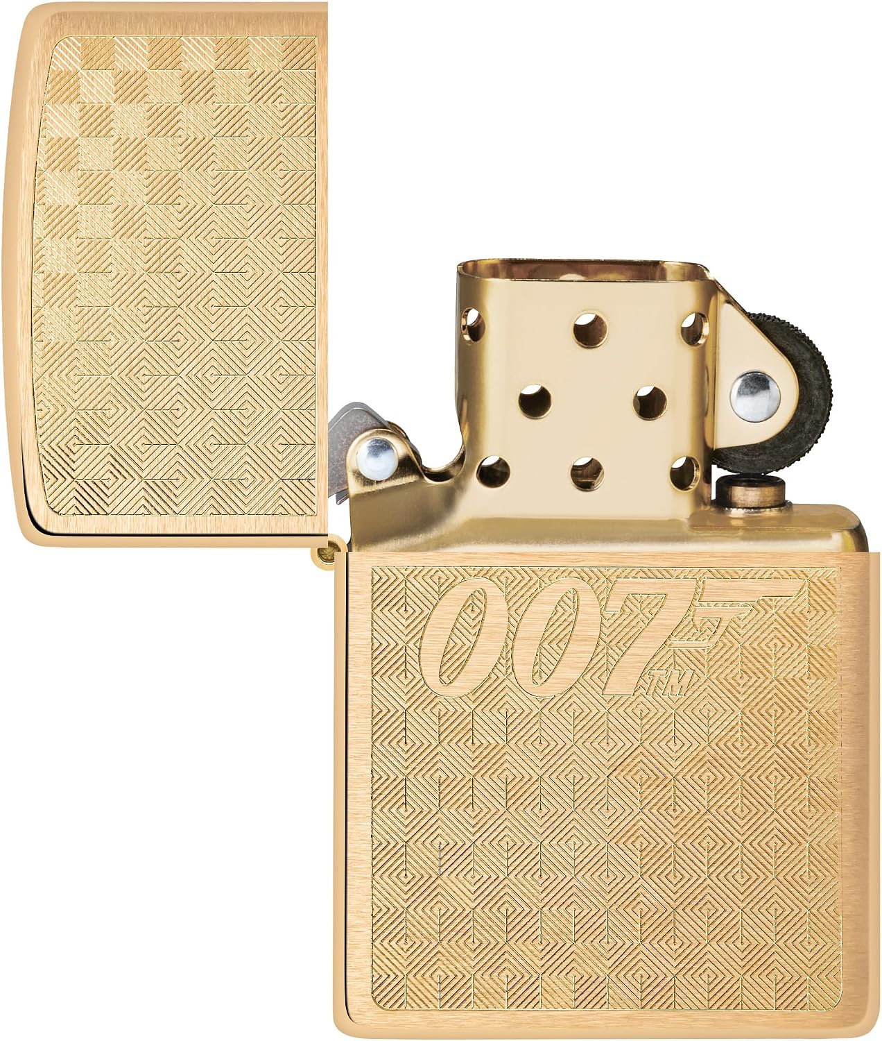 Detalle 2 de Zippo James Bond 007 Brushed Brass Lighter