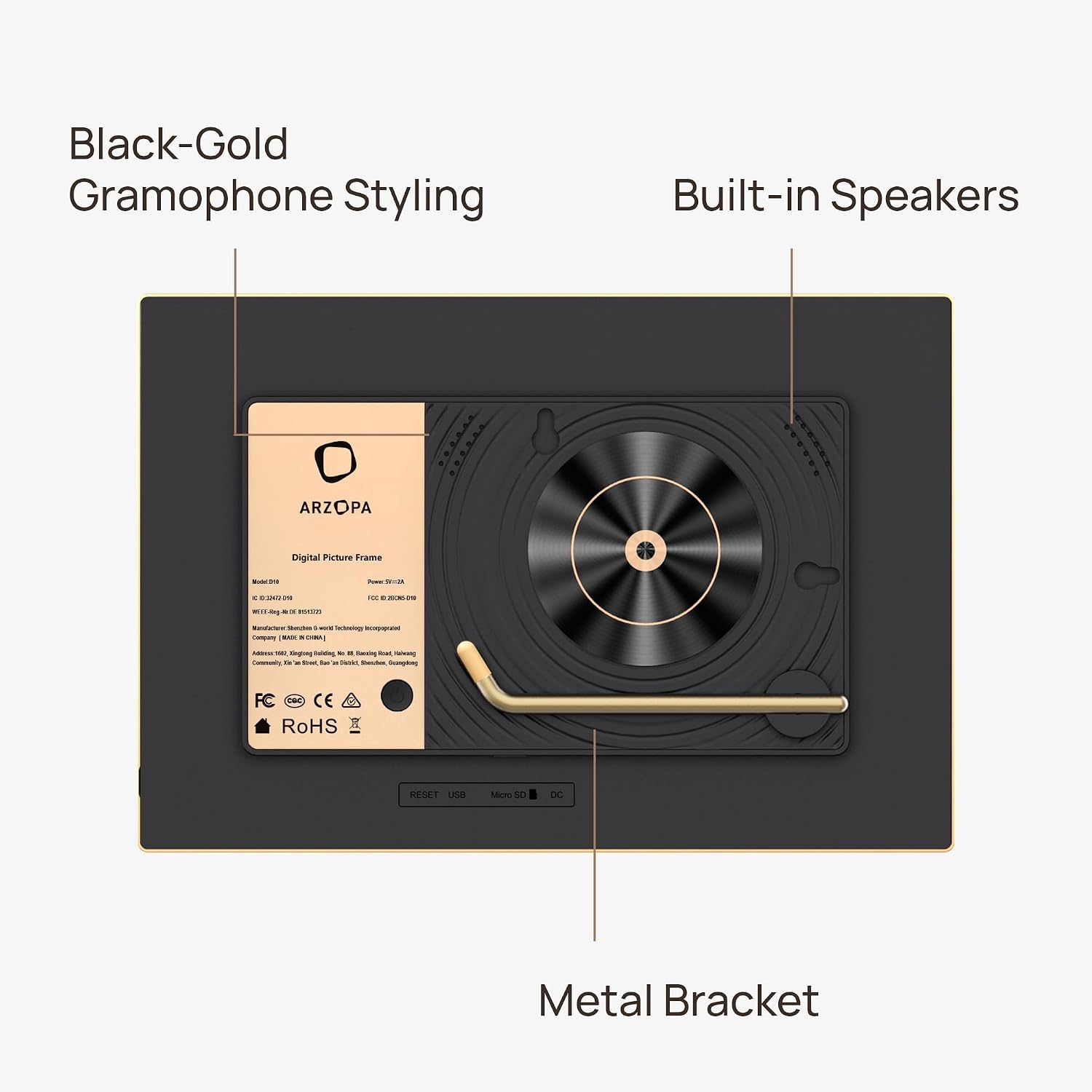 Thumbnail 6 de ARZOPA digital photo frame, 10.1-inch
