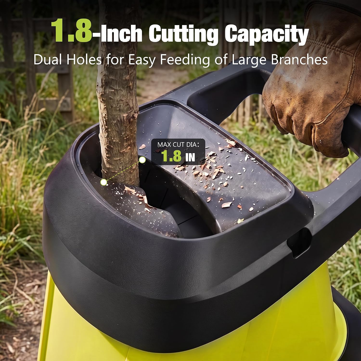 Thumbnail 2 de Yeryork Electric Wood Chipper 1.8-Inch Capacity