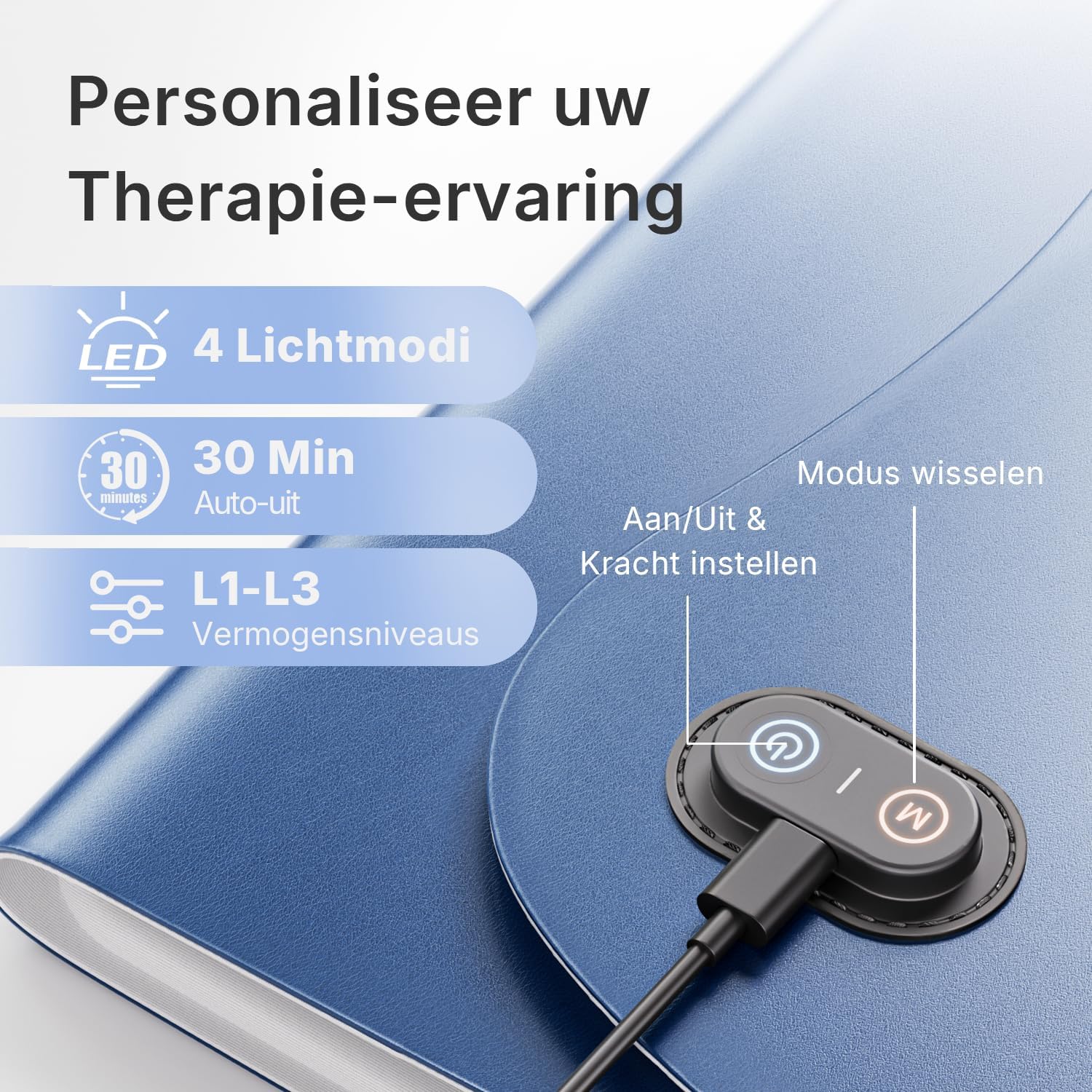 Detalle 2 de Hello Face L7 infraroodlichttherapiemat 76 x 30 cm, 660 nm en 850 nm