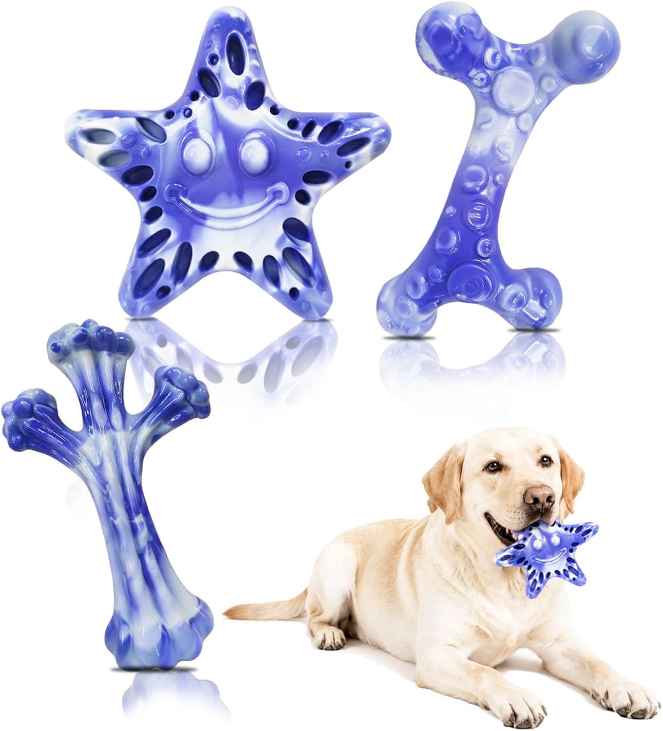 Detalle de YINEYA Dog Chew Toys 3-Pack