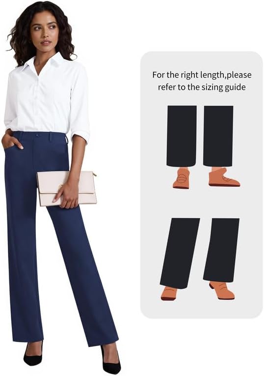 Detalle de JEKAOYI Women's Dress Pants in a Poly-Spandex Blend