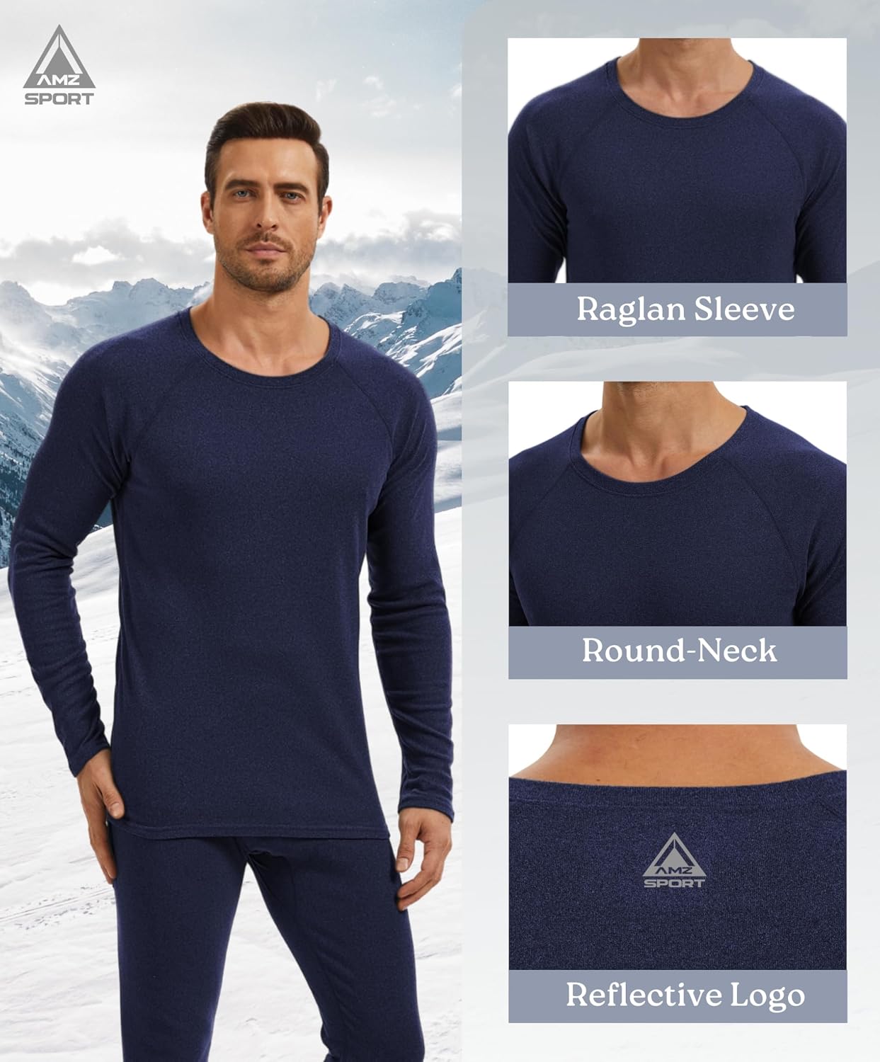 Thumbnail 2 de AMZSPORT Camiseta térmica hombre 250 g/m²