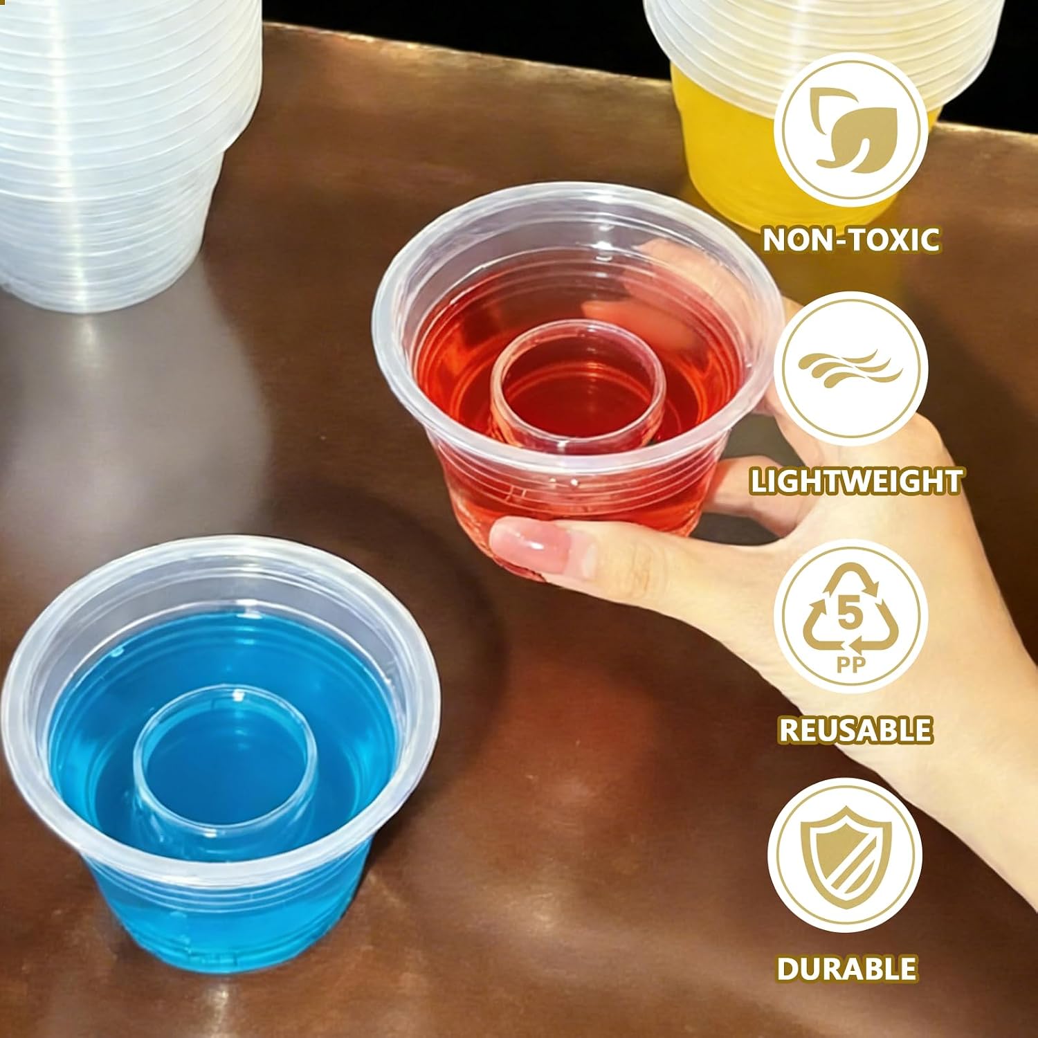 Thumbnail 2 de Slomg Plastic Bomber Cups, 3 oz