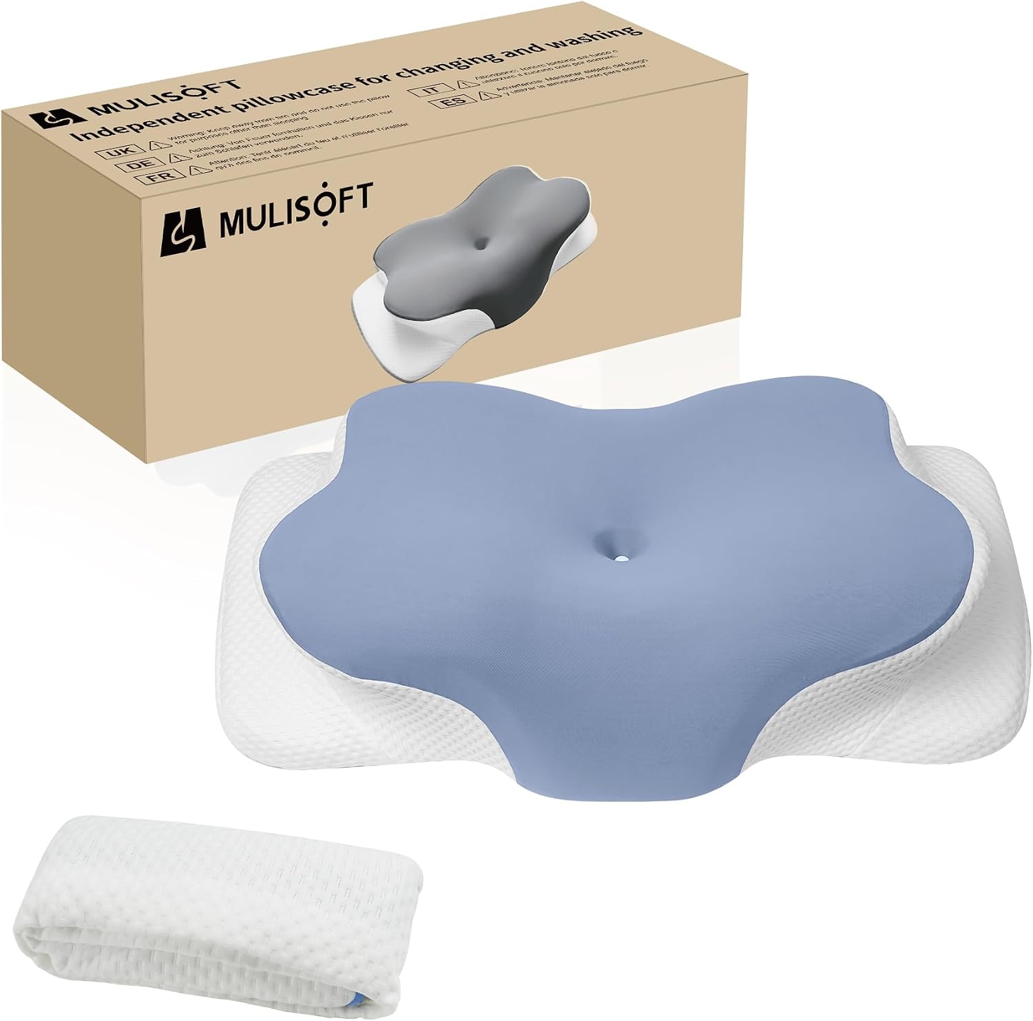 Detalle de MULISOFT 104 Pillowcase – Replacement Covers for Compatible MULISOFT 104 Pillows