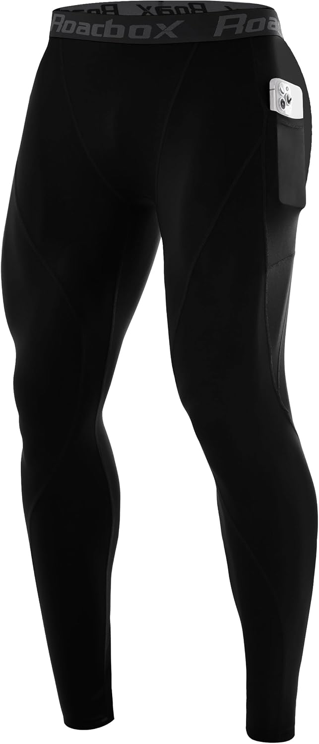 Detalle de Roadbox Men's Compression Pants with Pockets