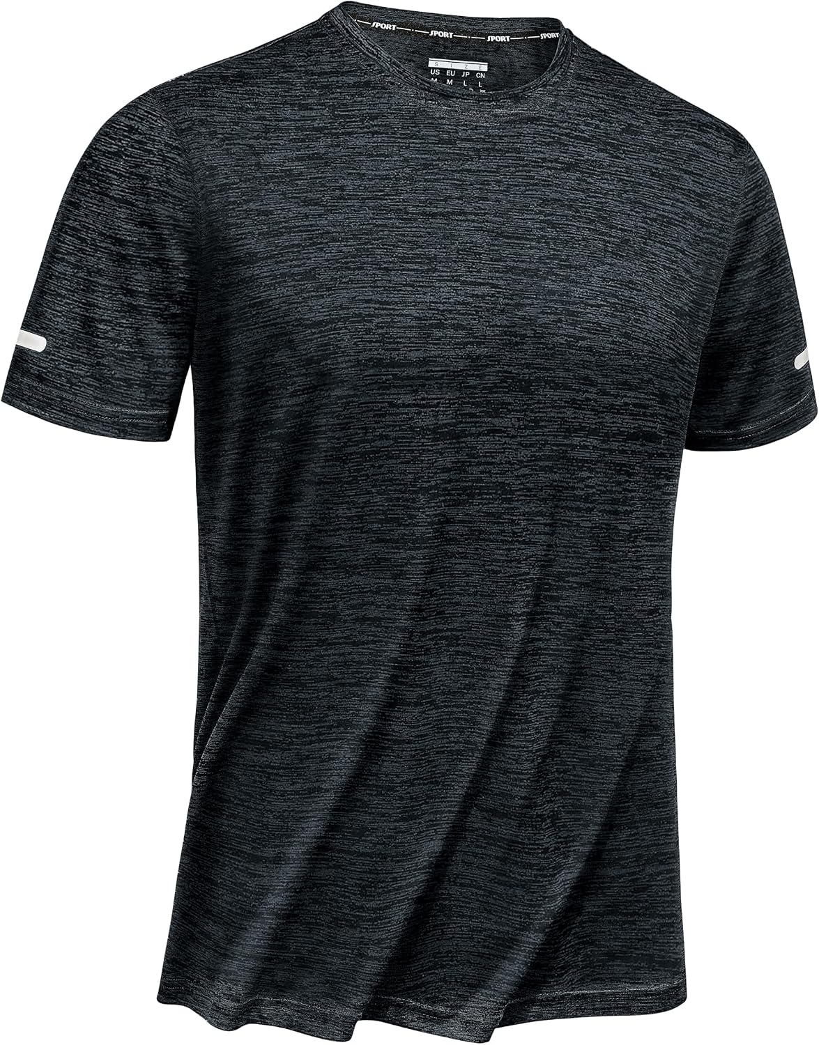 Detalle de TACVASEN Maglia Uomo Manica Corta: tessuto traspirante e comfort per sport e tempo libero