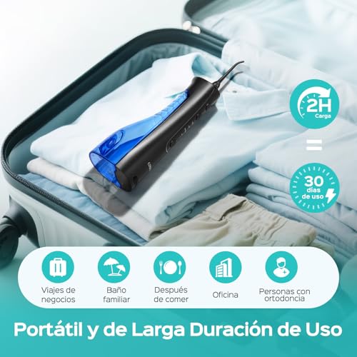 Thumbnail 8 de COSLUS Irrigador Dental Bucal Portátil con 4 Modos y 20 Intensidades | IPX7, 4 Boquillas